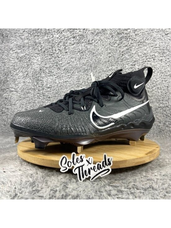 Nike Alpha Huarache NXT Baseball Metal Size 11.5 Men Black Smoke Grey DJ6517-010